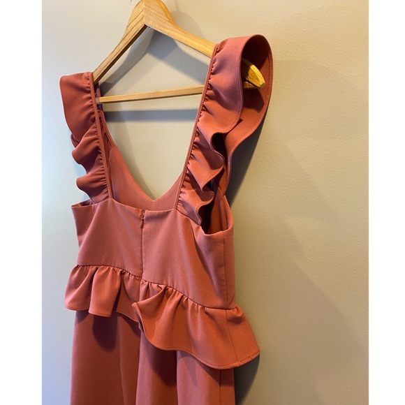 Gianni Bini Pink Peplum Jumpsuit |M| - Picture 8 of 14